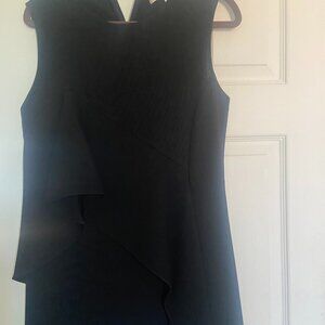 Diane Von Furstenberg Asymmetrical Ruffle Front Mini Dress - Size 4